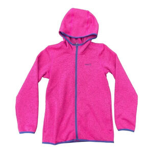 Kamik Big Girls Dakota Hooded Fleece Zip Up Hooded Sweater Jacket Sz 16 Pink